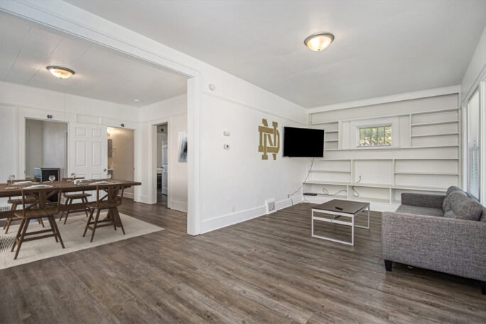 furnished living room