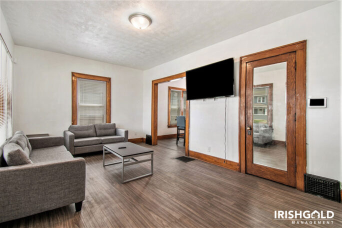 furnished living room