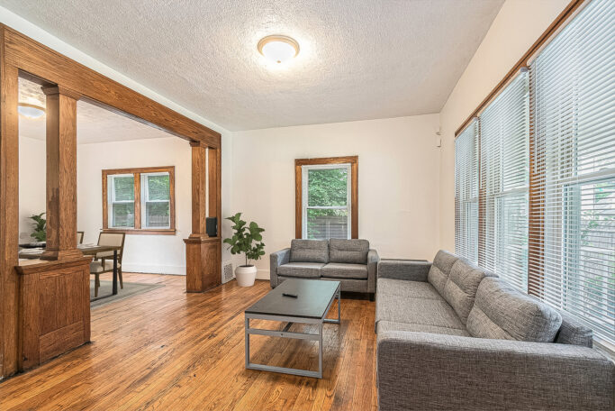 furnished living room