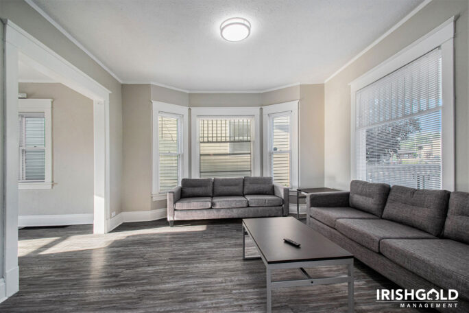 furnished living room