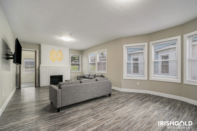 furnished living room