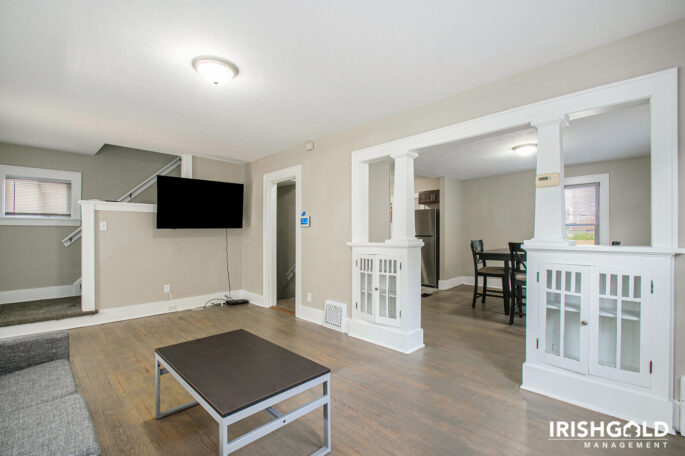 furnished living room