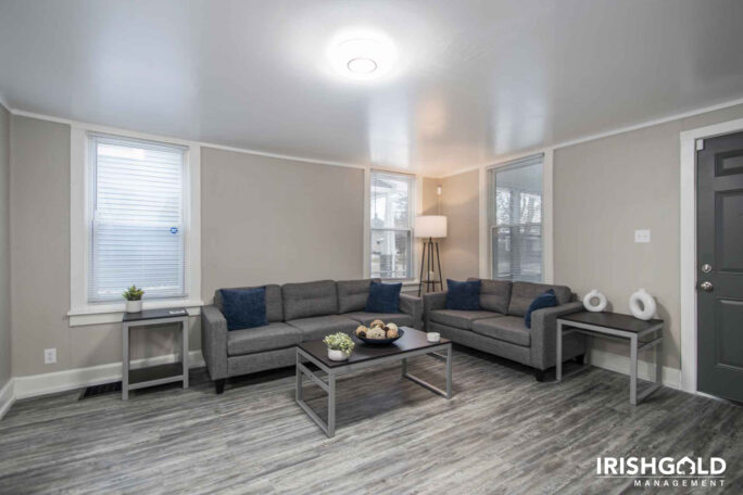 furnished living room