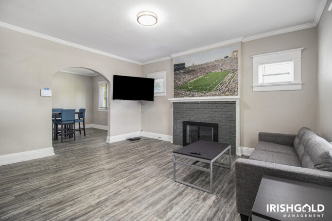 furnished living room