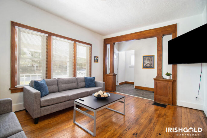 furnished living room